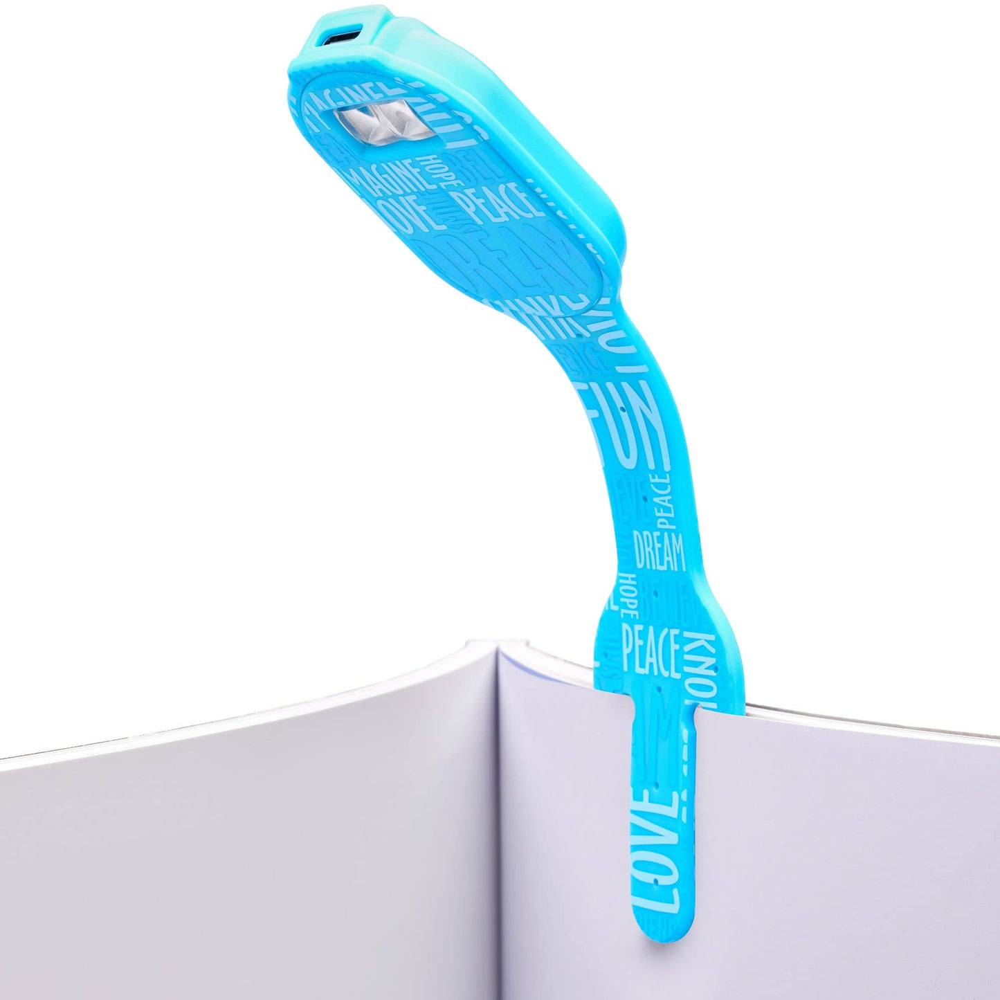 Skorter | Gifts for readers and writers Usb rechargeable 2-in-1 Led reading light & bookmark - Blue