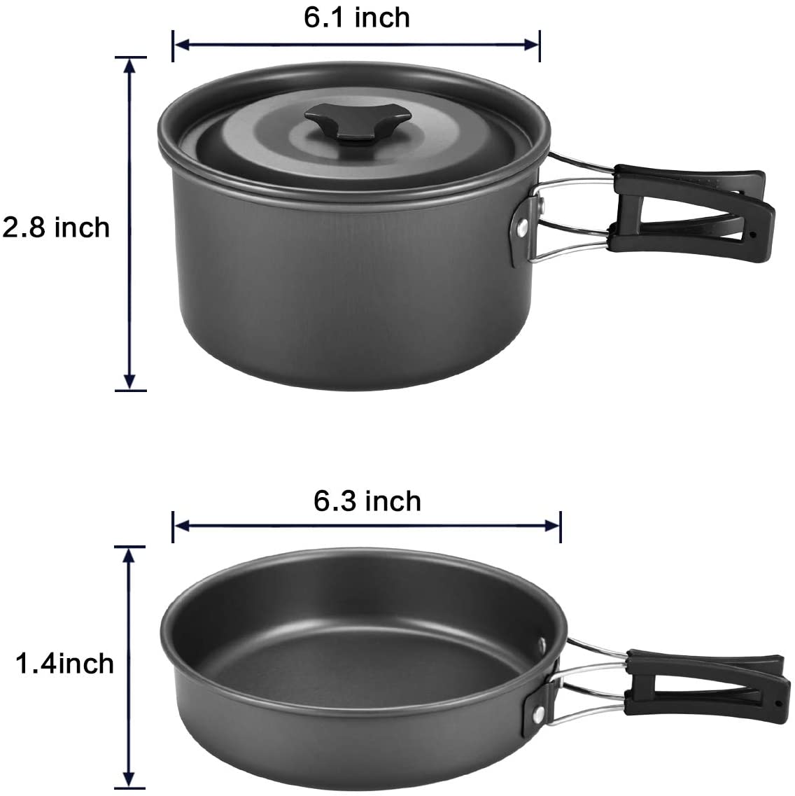 Skørter | Gonex 11pcs/13pcs/16pcs/21pcs Camping Kitchen Equipment Set Mess Kit, Backpacking Cooking Equipment, Stackable Portable Non Stick Pot Pan Cook for Outdoor Hiking