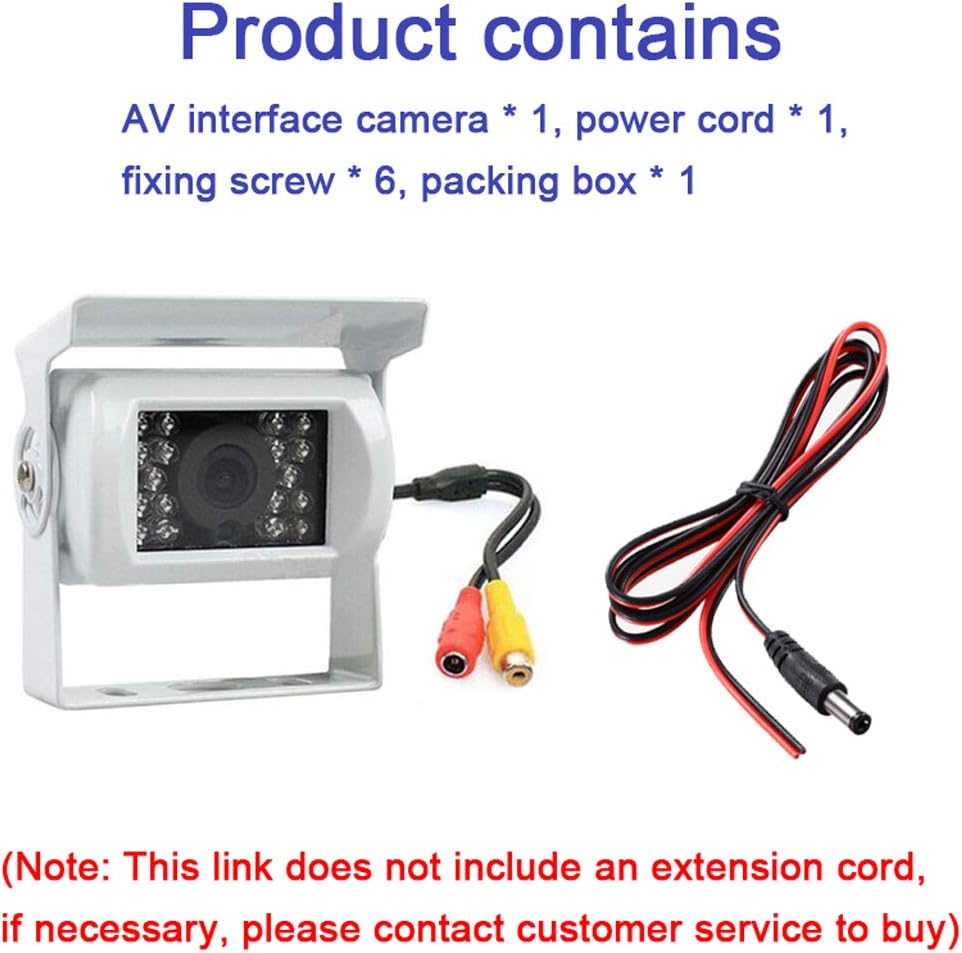 Skorter | Truck Backup Camera 12V/24V with 18 LED IR Night Vision IP68