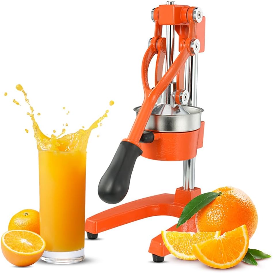 Skorter | Cast-Iron Hand Press Juicer with 99% Extraction and Stainless Steel Build – Orvado