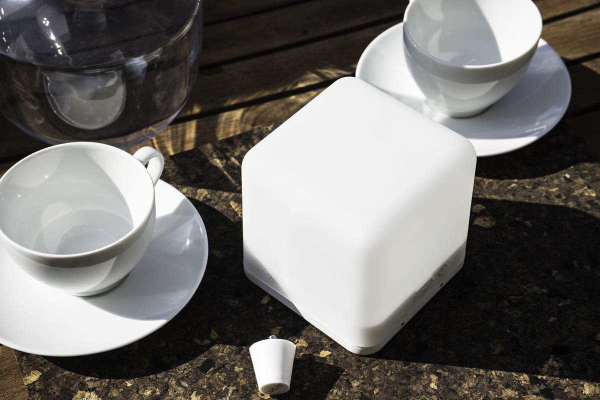 Skorter | Moodx Wireless Atmosphere Lamp By Rapidx - White Plastic Led Lamp For Home Decoration
