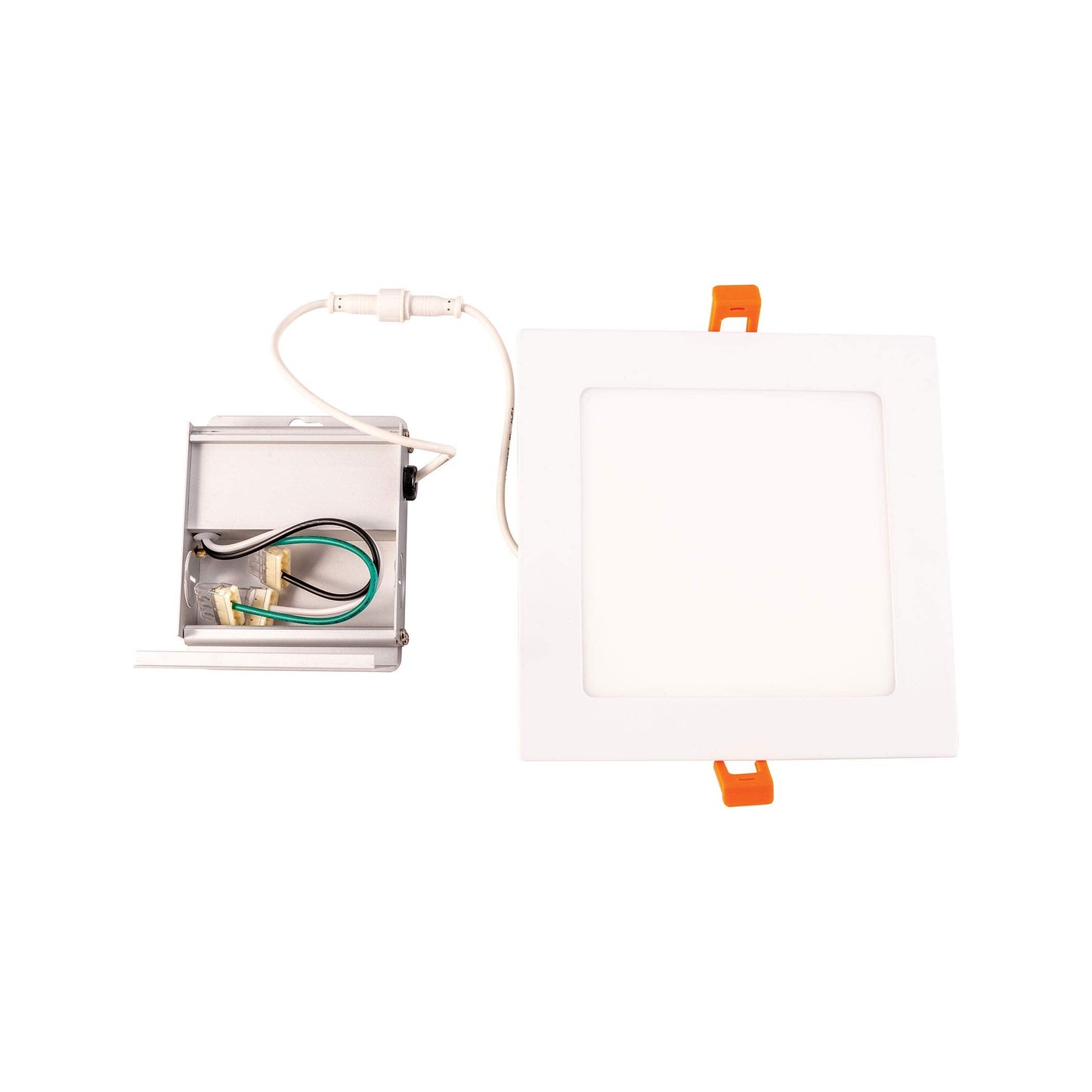 Skorter | Elk Lighting 6" White Integrated Led Recessed Light - Modern Square Fixture
