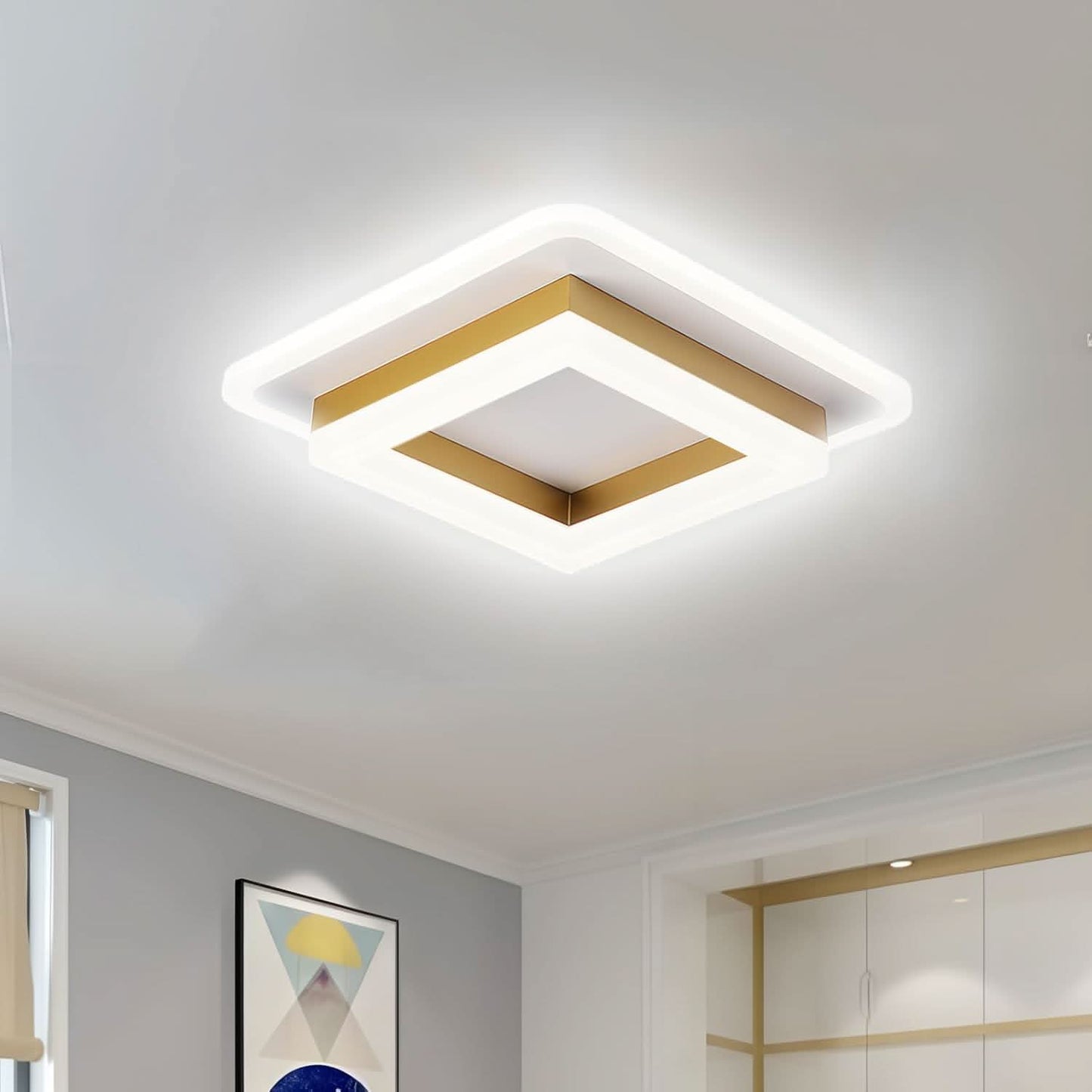 Skorter | Square LED Ceiling Light for Modern Interiors