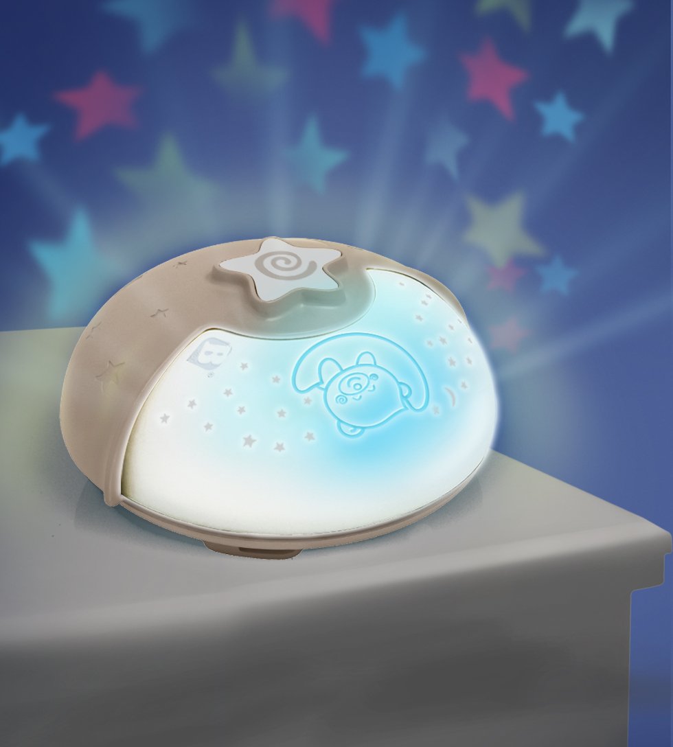 Skorter | Infantino Projector Lamp For Children, Plastic, White/Gray, 1 Unit, Colorful Night Light