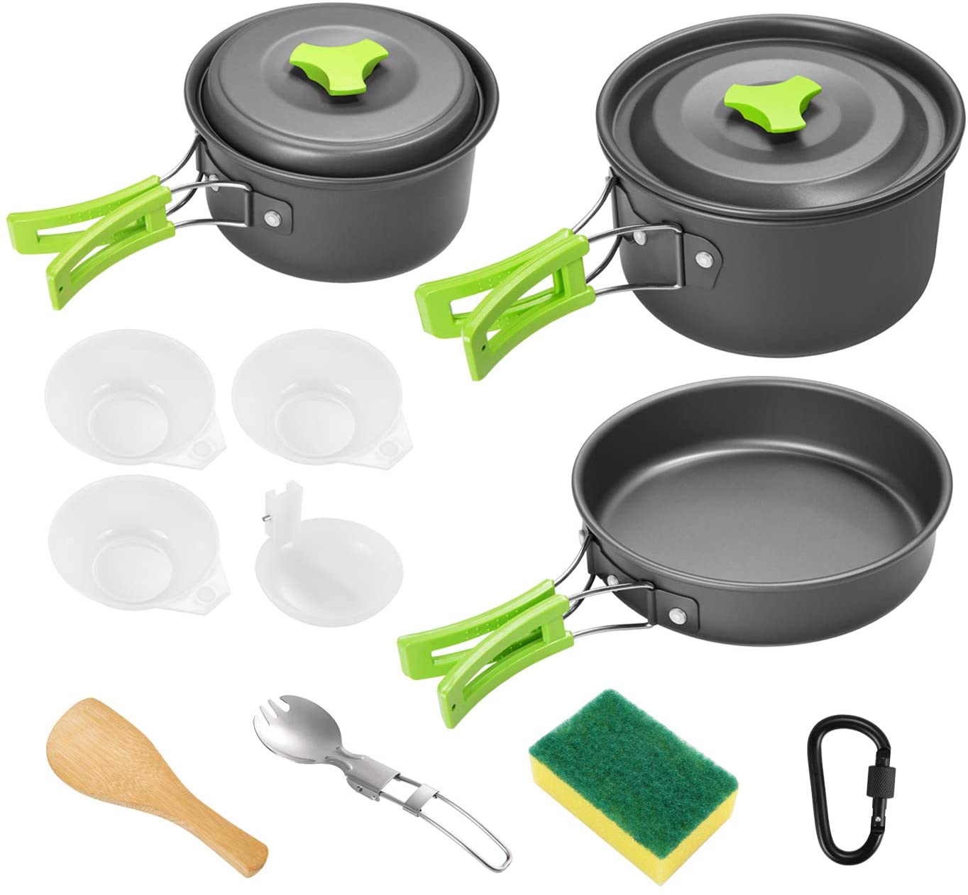 Skørter | Gonex 11pcs/13pcs/16pcs/21pcs Camping Kitchen Equipment Set Mess Kit, Backpacking Cooking Equipment, Stackable Portable Non Stick Pot Pan Cook for Outdoor Hiking