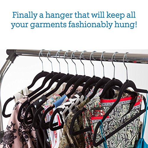 Skørter | 30 Pack: Premium Quality Space-Saving Velvet Durable Clothes Hangers