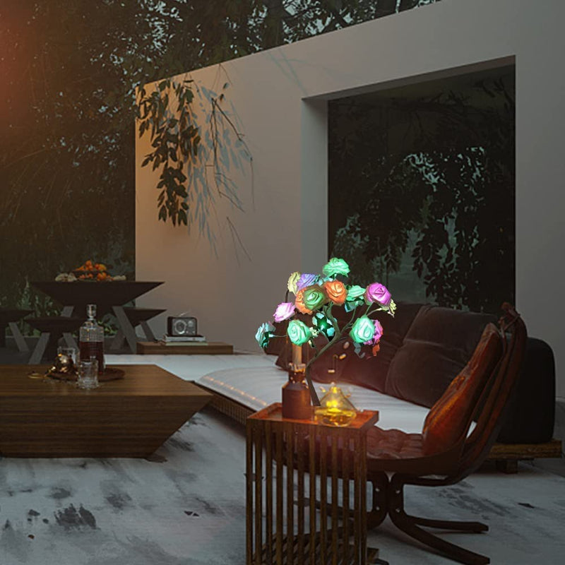 Skorter | Rosewood Night Lamp with Remote Control - 16 Colors Adjustable