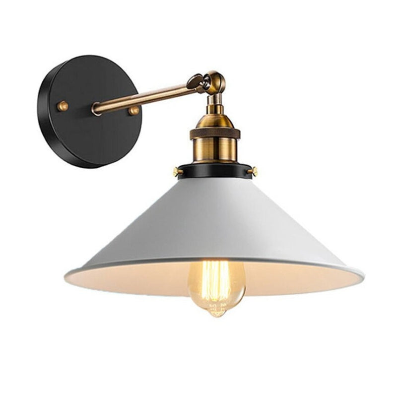Skorter | White Industrial Vintage Wall Sconce Light