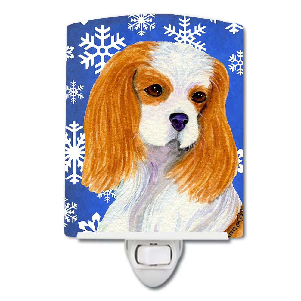 Skorter | Caroline's Treasures Cavalier Spaniel Holiday Ceramic Night Lamp, UL-Approved, 6X4X3, Multicolored