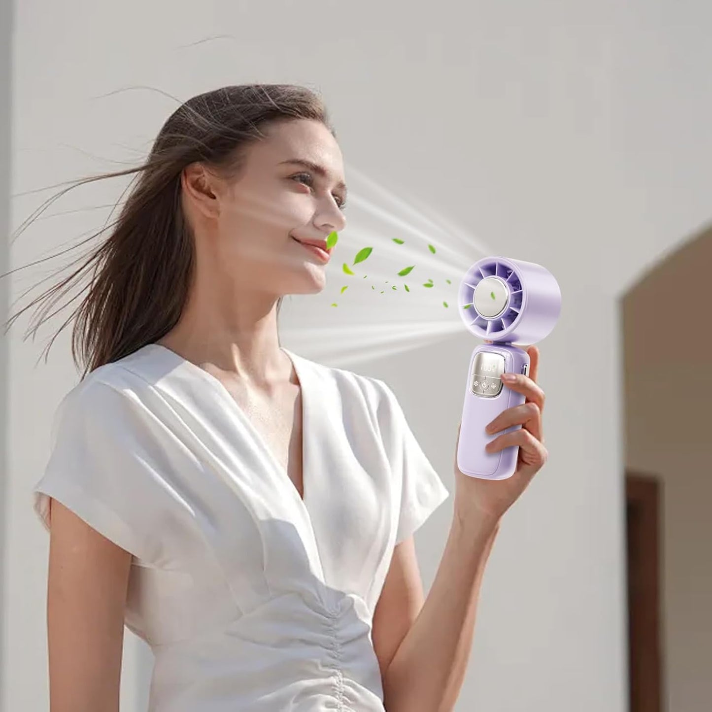 Skorter | Portable Foldable Handheld Fan with LED Display 100 Speeds