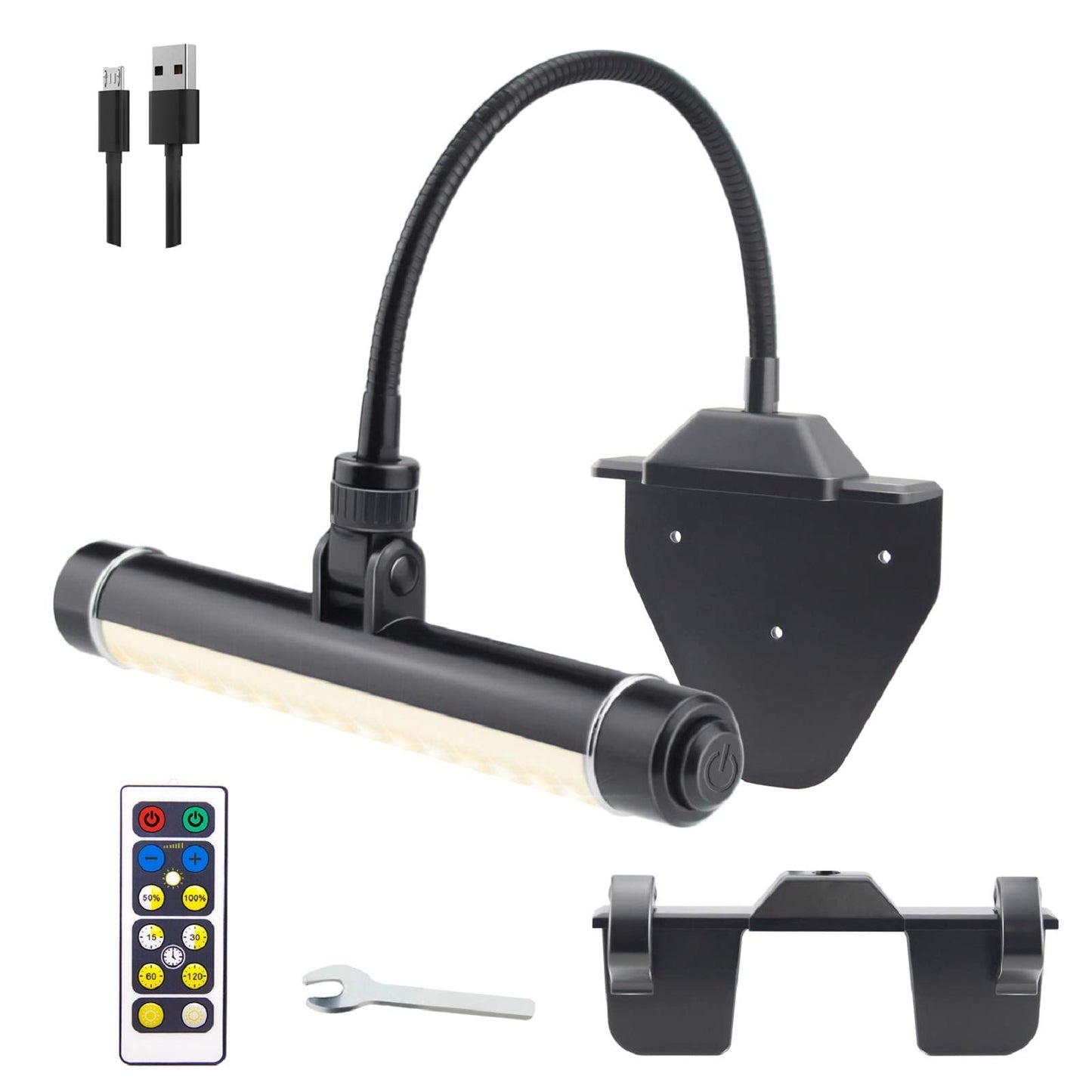 Skorter | Bigmonat Wireless LED Picture Lighting, Rechargeable Clip Picture Lamp with Timer and Dimmable Modes