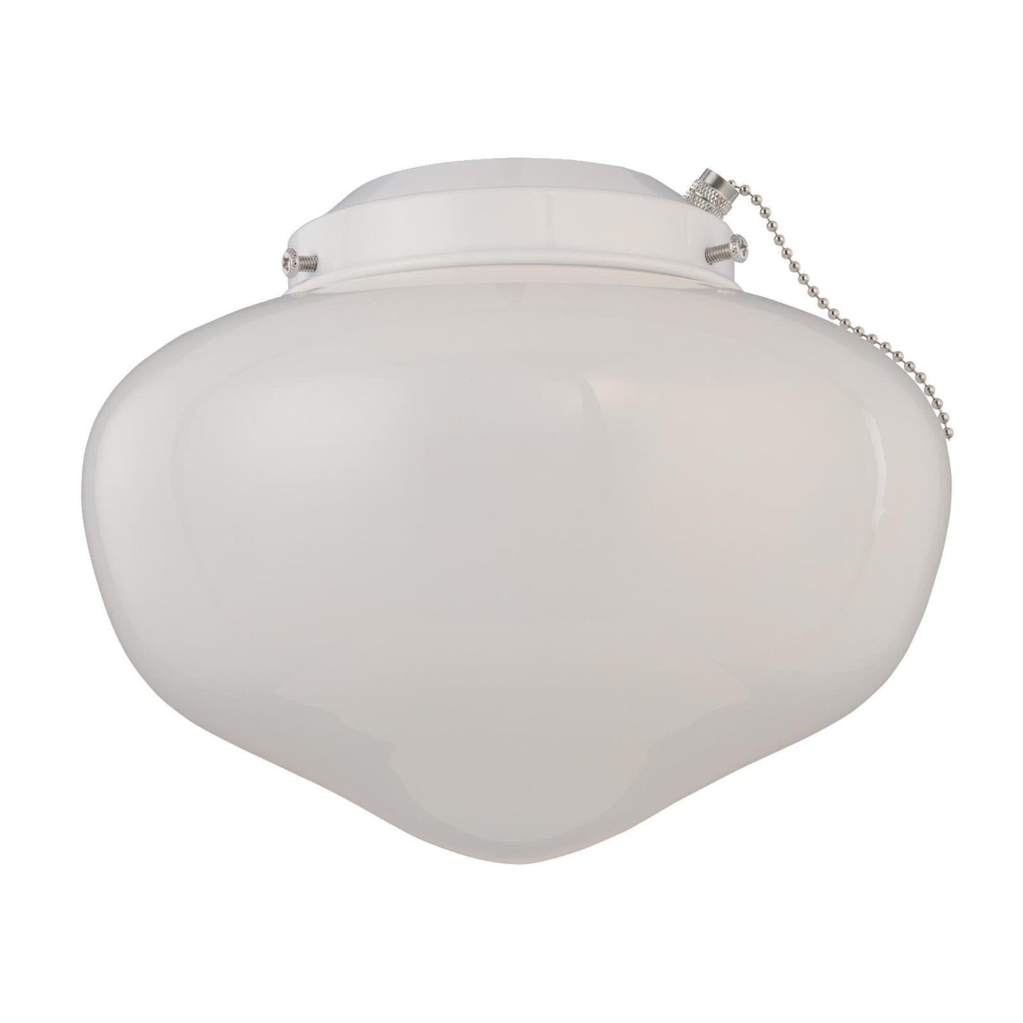 Skorter | Westinghouse Led Schoolhouse Light Kit, Indoor/Outdoor Ceiling Fan, White Finish, Opal Glass
