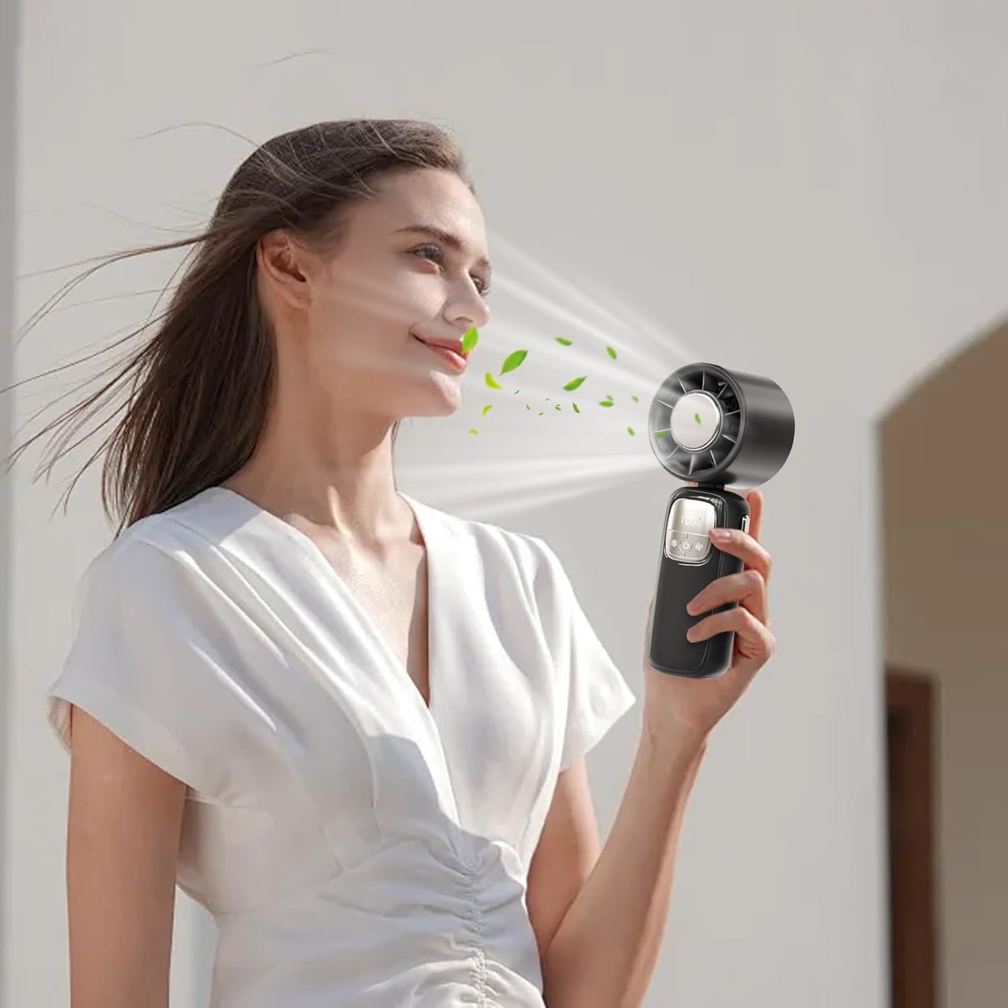 Skorter | Portable Foldable Handheld Fan with LED Display 100 Speeds