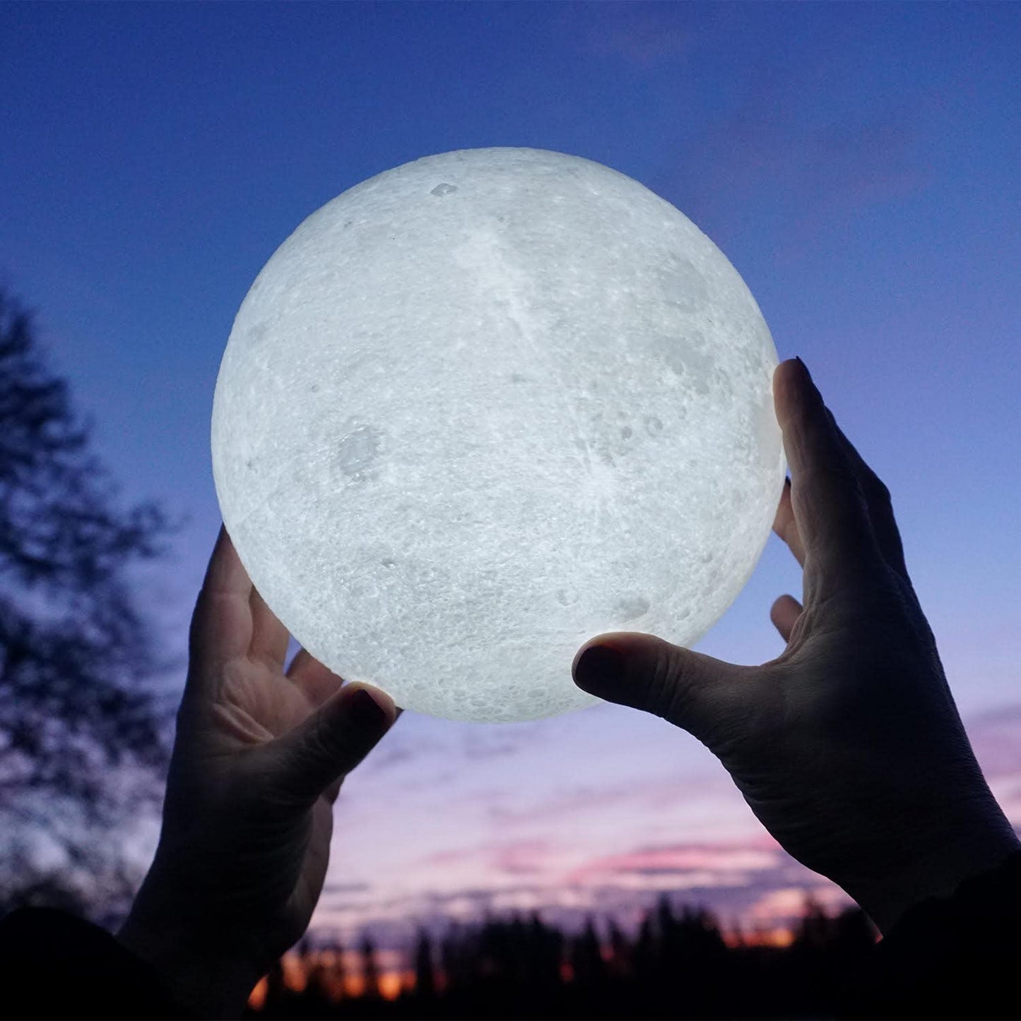 Skorter | Himalayas Glow Moon Lamp - Dimmable Led Night Light with Remote Control & Touch Control, Unique Gift