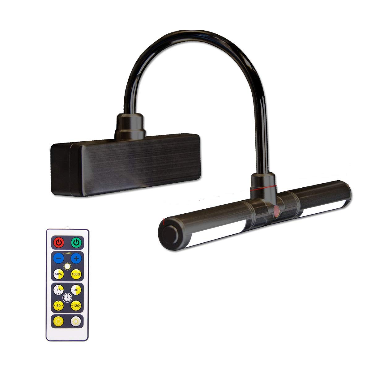 Skorter | Biglight Wireless Led Picture Lighting With Remote Control, Dimmable, 3 Modes, 8.8", Black