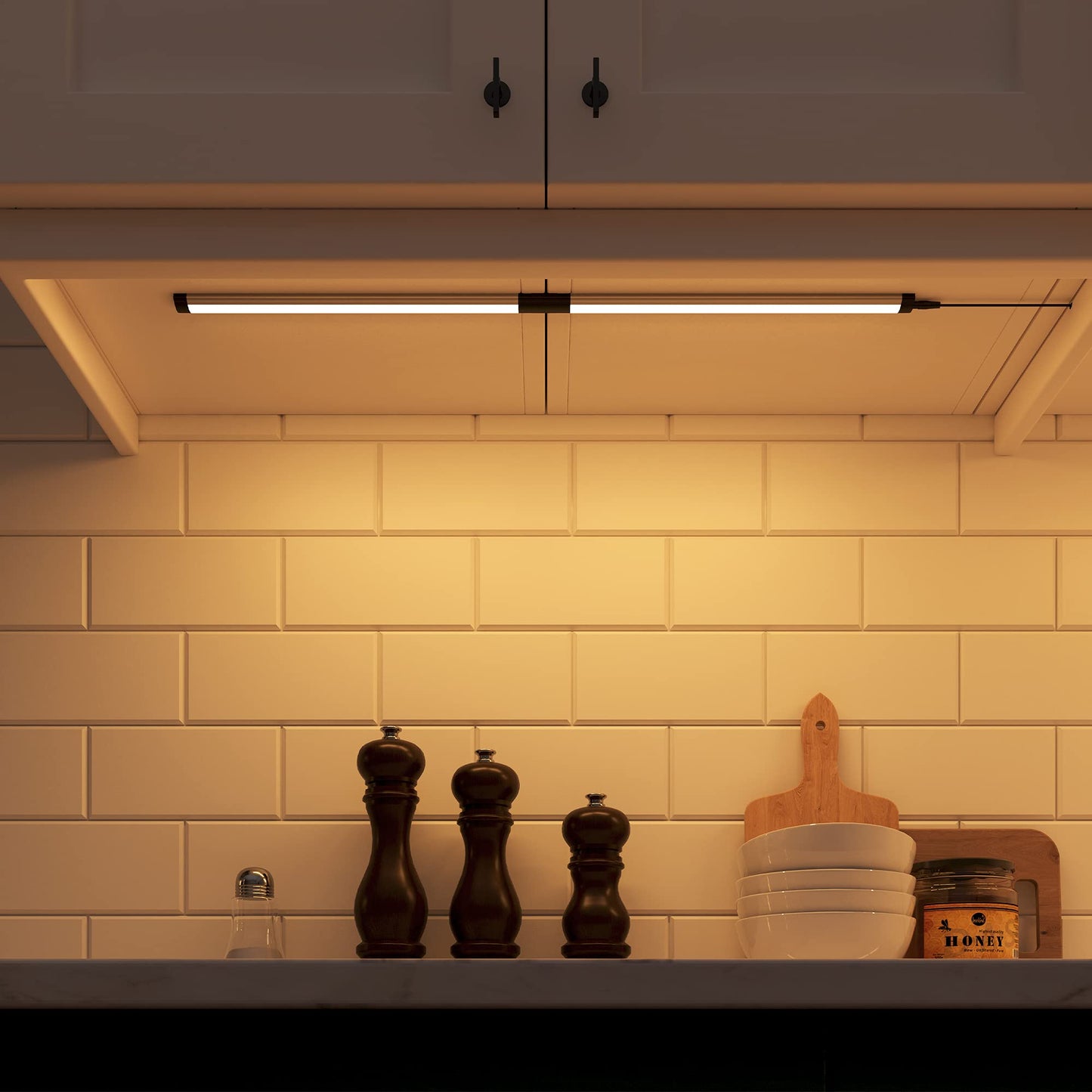 Skorter | Getinlight 12" LED Under-cabinet light, soft white 3000K, 3-pack, metal design