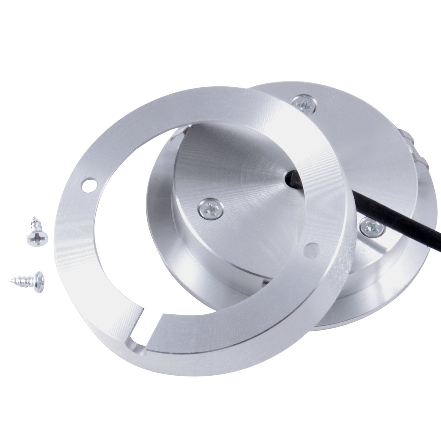 Skorter | Abi 3X LED Puck Light Kit, Warm White 2800K, 240Lm, Stainless Steel for Under Cabinet Lighting