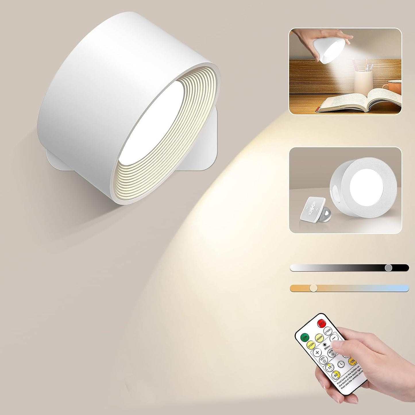 Skorter | Eternity Glow – Wireless LED Wall Light with Remote Control & Timer