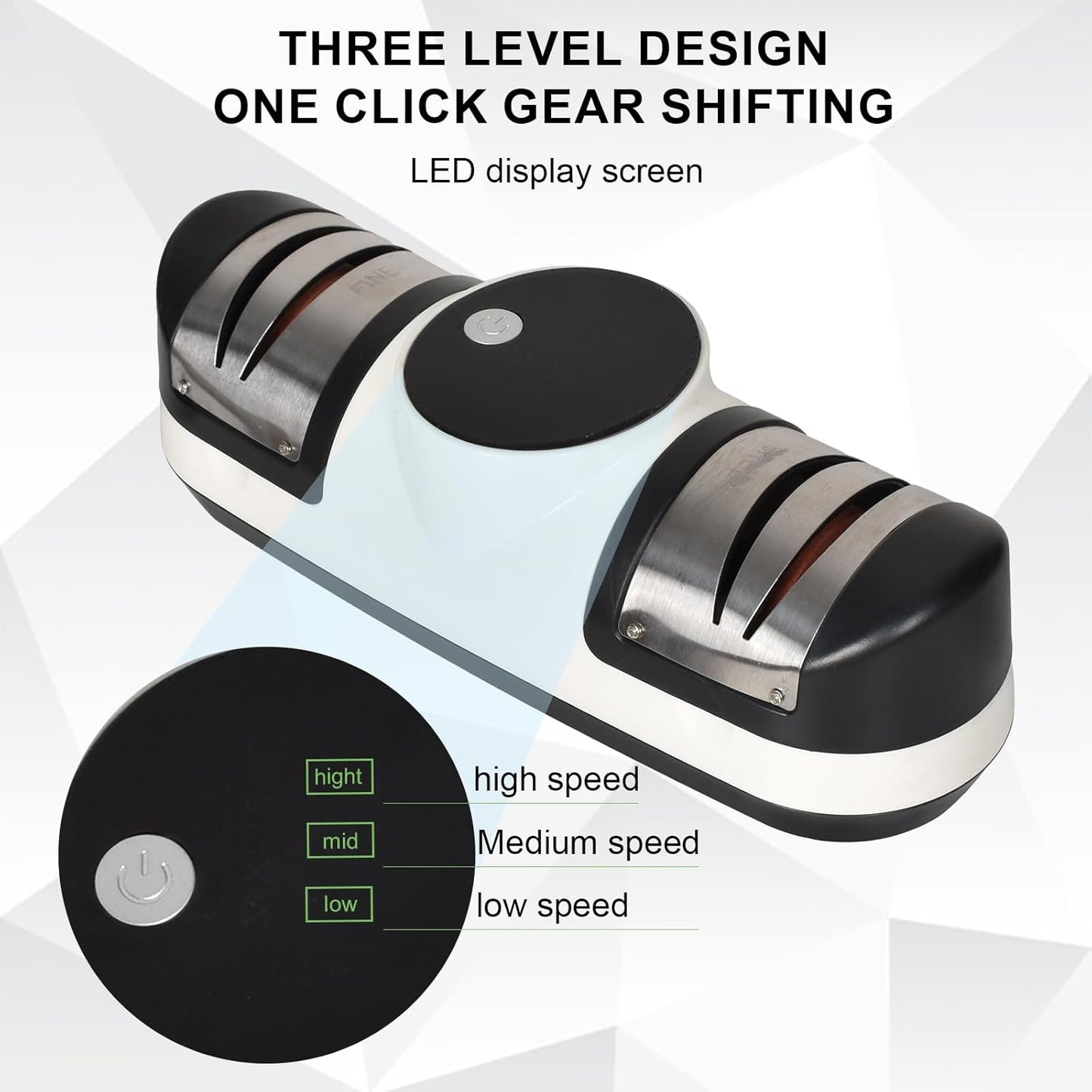 Skorter | Electric Knife Sharpener with 3 Speeds & LED Display – EdgeMaster