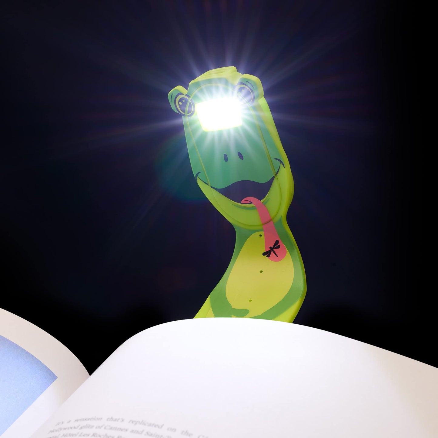 Skorter | Gifts for readers and writers Flexilight Pal rechargeable bookmark LED reading light - Frog