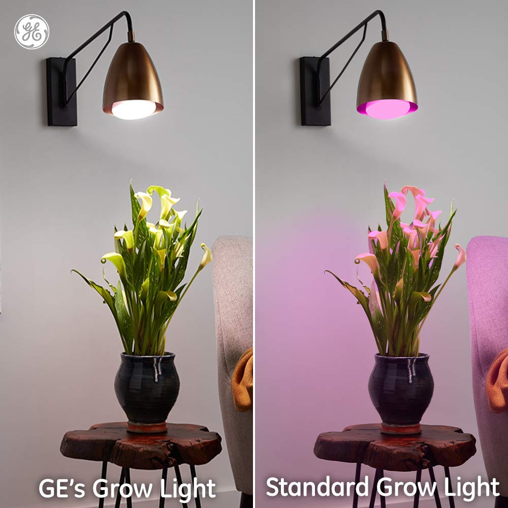 Skorter | Ge Grow Light Led Bulb, 9W Indoor Floodlight For Seeds & Vegetables, Medium Base, 1 Pack