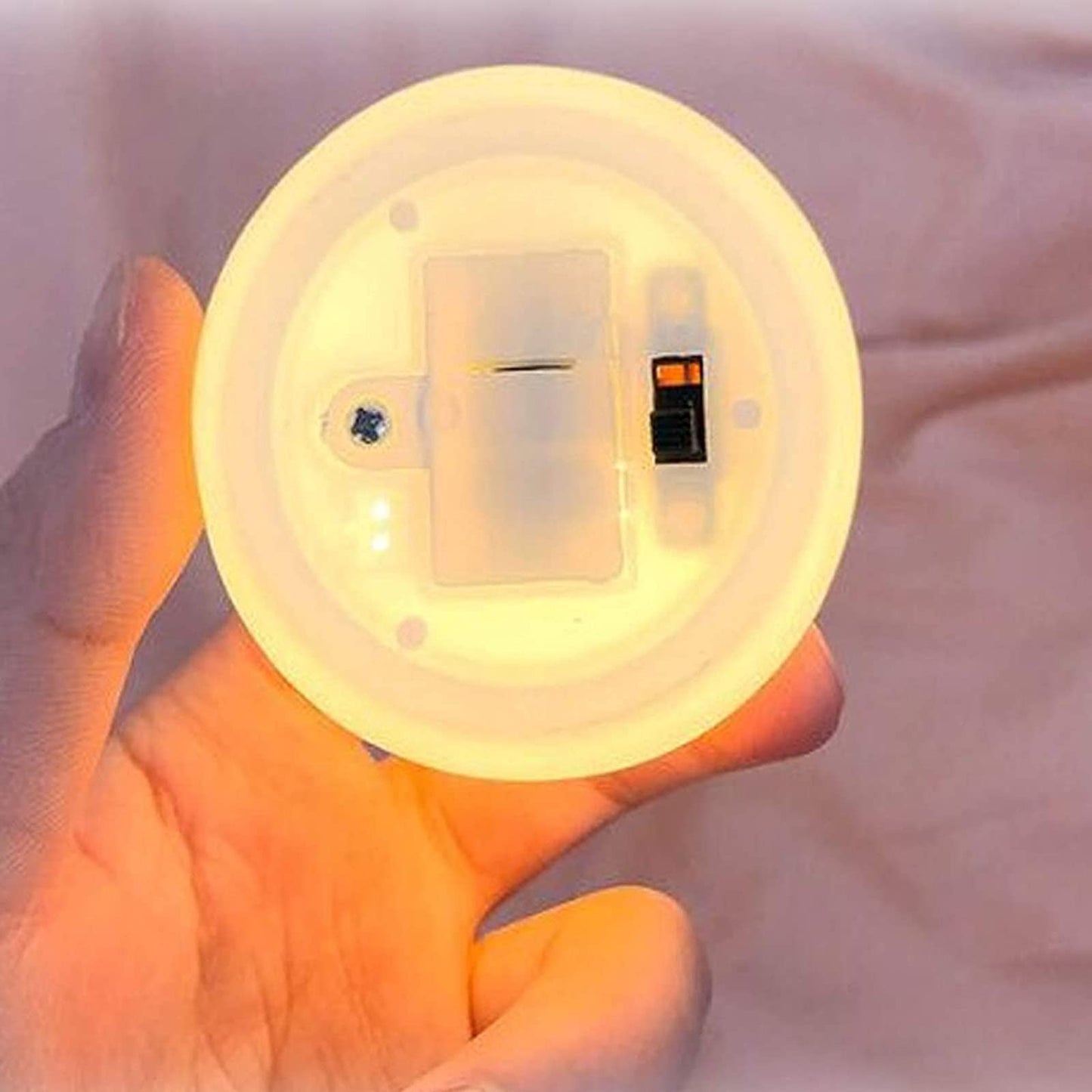 Skorter | Binaryabc Pink Ceramic Shell Pearl Led Lamp - Portable Night Light & Christmas Gift
