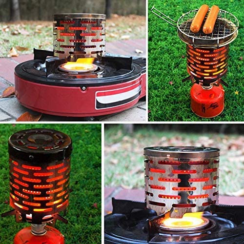 Skørter | Dilwe Camping Burners Camping Mini Heater Portable Stainless Steel Tent Heating Cover with Handle and Storage Bag Camping Heating Equipment