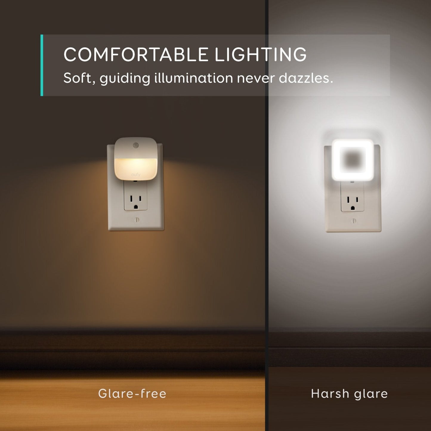 Skorter | Eufy Plug-In Night Light 6-Pack, Warm White LED, Twilight-to-Dawn Sensor, Energy Efficient