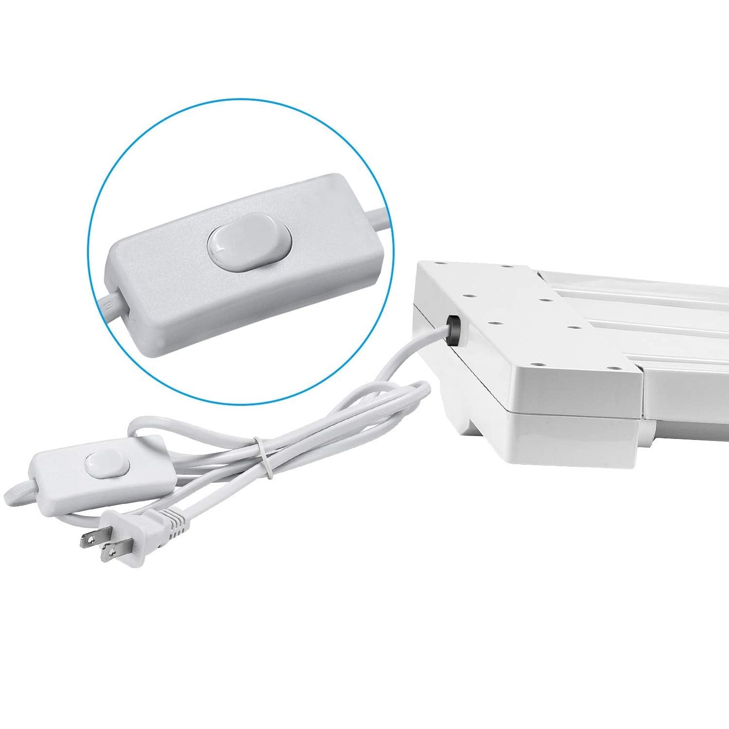 Skorter | Antlux 4Ft Led Grow Light 50W Full Spectrum for Hydroponics & Indoor Plants, Plug-In