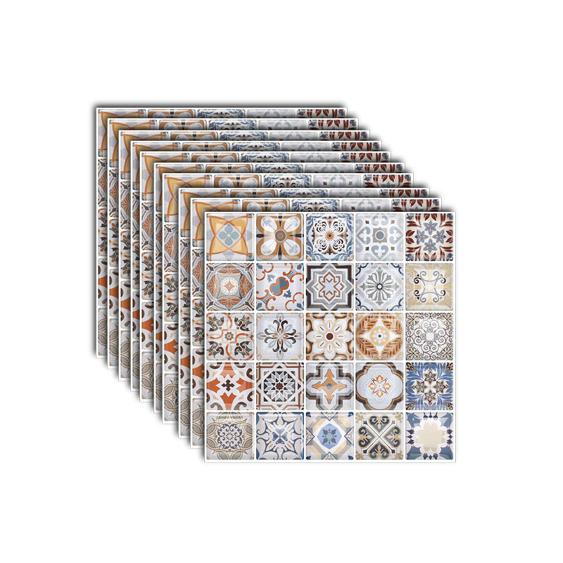 Skorter | 12"x 12" Resin Mosaic Tiles Square Self-Adhesive Tiles for Backsplash & Wall Tile
