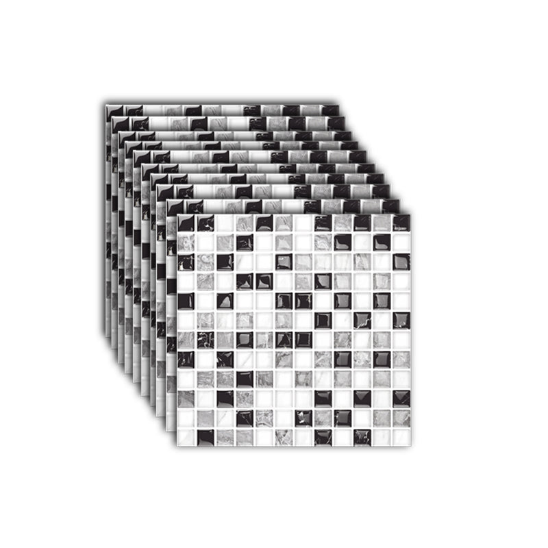 Skorter | 12"x 12" Resin Mosaic Tiles Square Self-Adhesive Tiles for Backsplash & Wall Tile