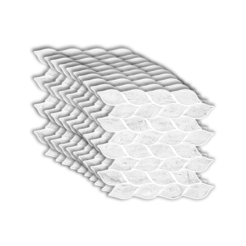 Skorter | 12"x 12" Resin Mosaic Tiles Square Self-Adhesive Tiles for Backsplash & Wall Tile