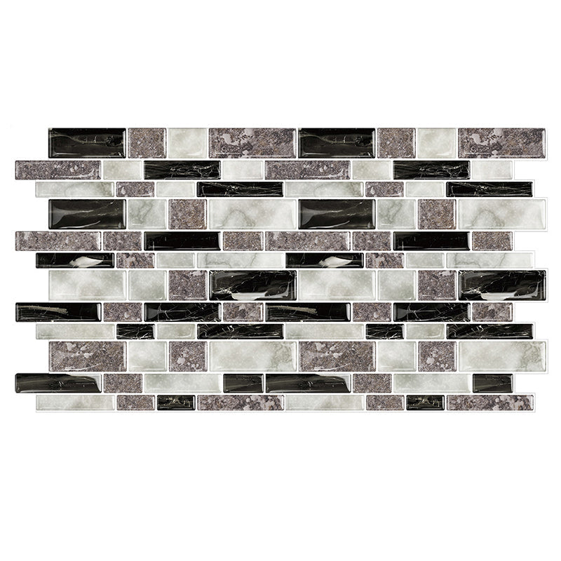 Skorter | 12"x 12" Resin Mosaic Tiles Square Self-adhesive Tiles for Backsplash & Wall Tile
