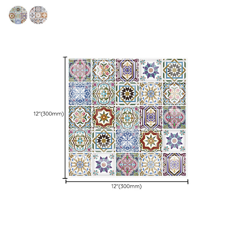 Skorter | 12"x 12" Resin Mosaic Tiles Square Self-Adhesive Tiles for Backsplash & Wall Tile