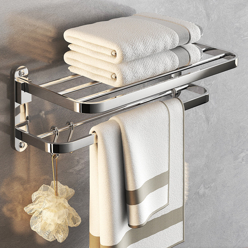 Skorter | Chrome Modern Bathroom Hardware Set Stainless Steel Towel Hook/Towel Bar & Bath Shelf