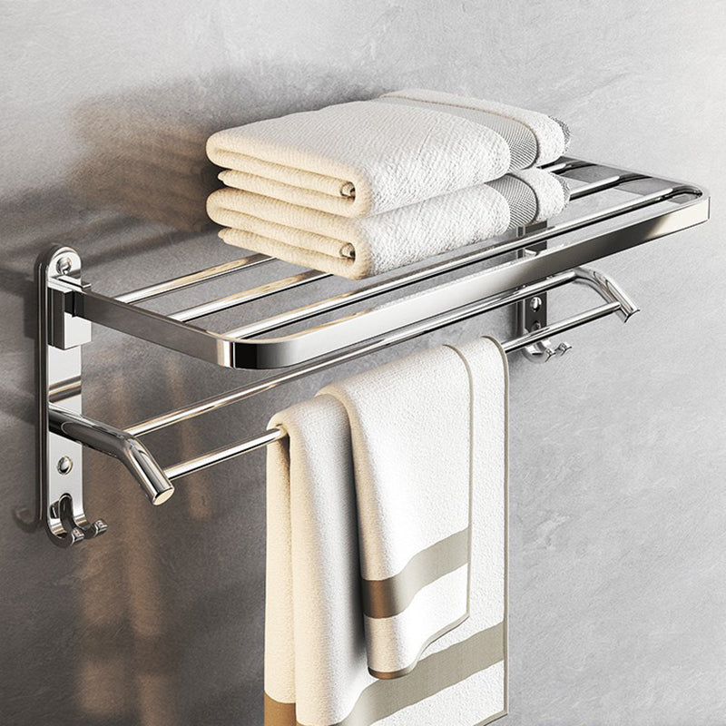 Skorter | Chrome Modern Bathroom Hardware Set Stainless Steel Towel Hook/Towel Bar & Bath Shelf