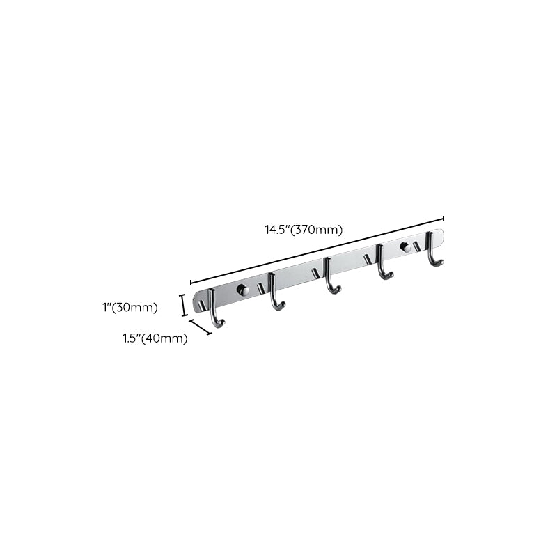 Skorter | Chrome Modern Bathroom Hardware Set Stainless Steel Towel Hook/Towel Bar & Bath Shelf