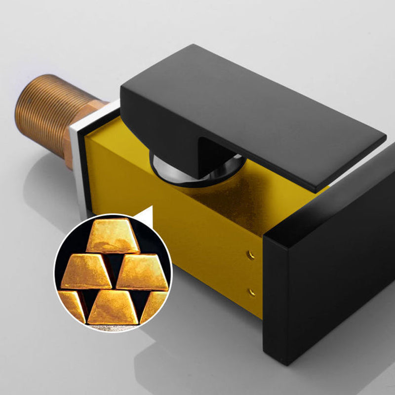Skorter | Modern Faucet for Sink Brass Lever Handles LED Waterfall Sink Mixer