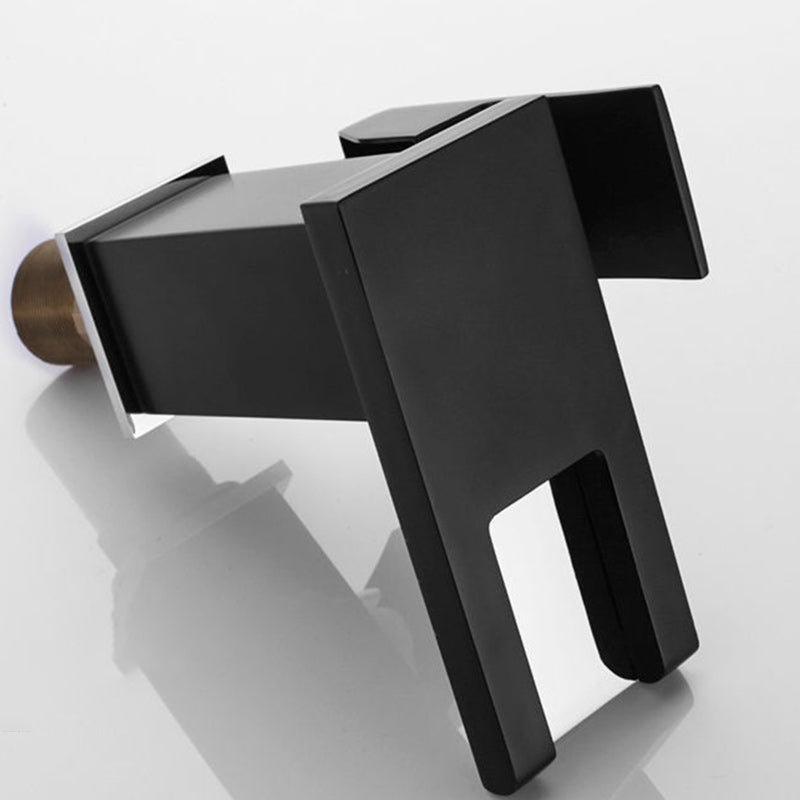 Skorter | Modern Faucet for Sink Brass Lever Handles LED Waterfall Sink Mixer