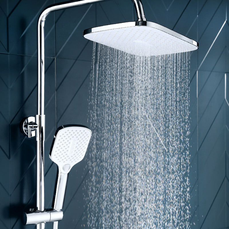Skorter | Modern Bathroom Standard Showerhead Rainfall Square Ceiling Mounted Showerhead
