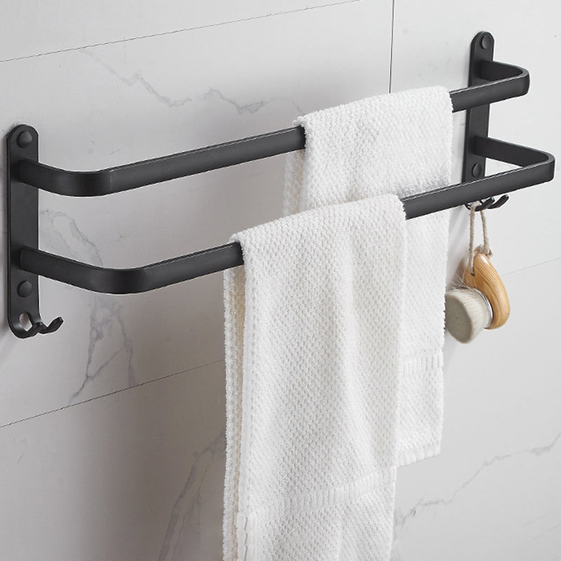 Skorter | Modern black aluminum bathroom furniture set towel bar bathroom fittings