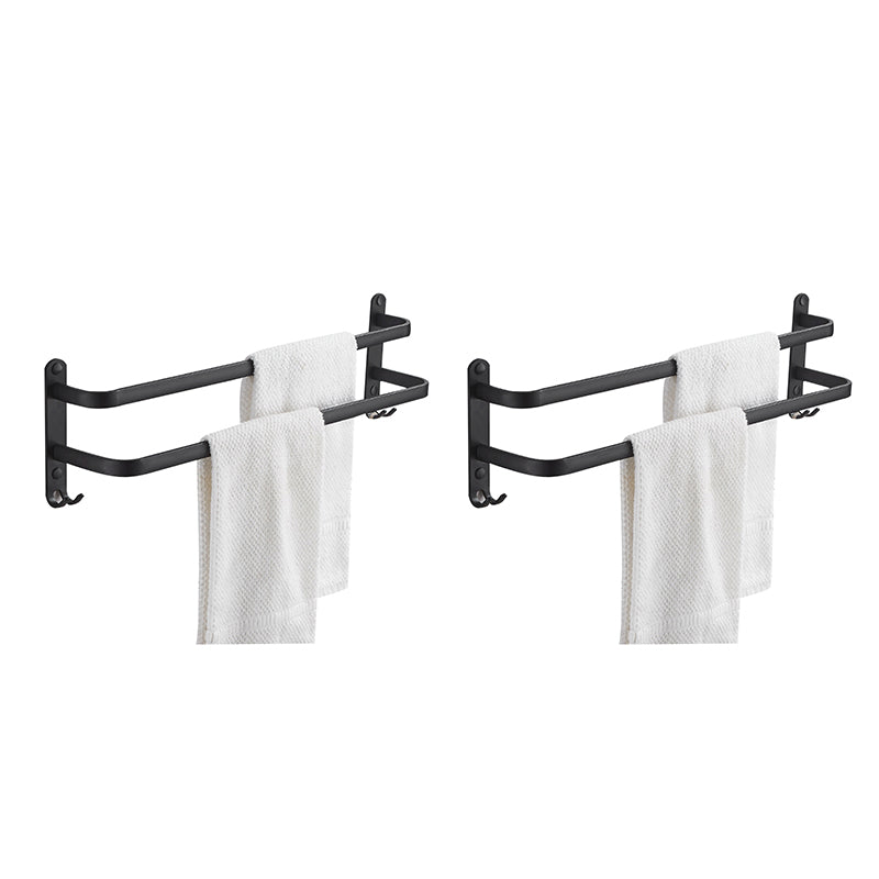 Skorter | Modern black aluminum bathroom furniture set towel bar bathroom fittings