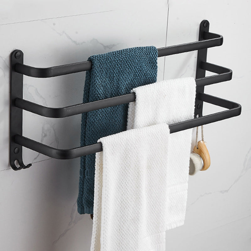 Skorter | Modern black aluminum bathroom furniture set towel bar bathroom fittings