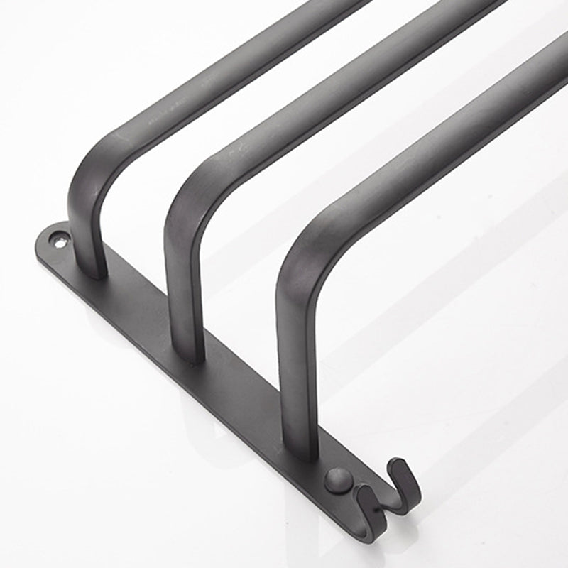 Skorter | Modern black aluminum bathroom furniture set towel bar bathroom fittings