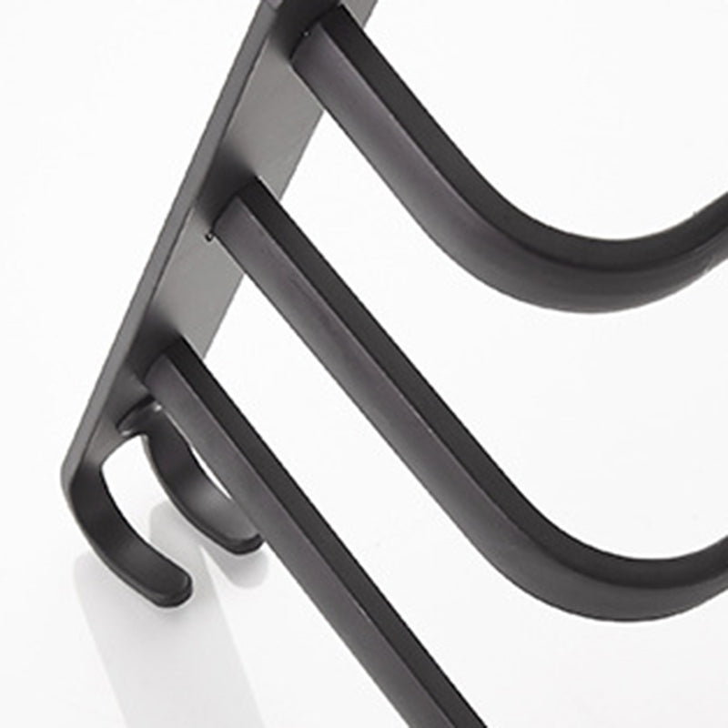 Skorter | Modern black aluminum bathroom furniture set towel bar bathroom fittings