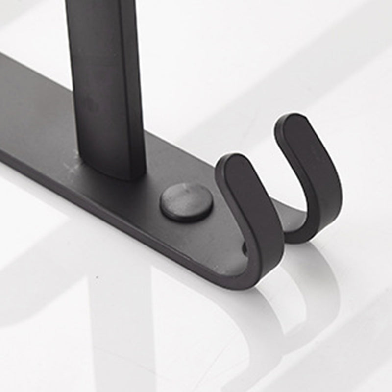 Skorter | Modern black aluminum bathroom furniture set towel bar bathroom fittings