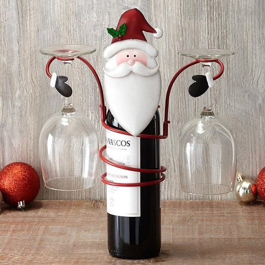 Skorter | Holiday Wine Bottle & Glass Holders - Christmas decoration