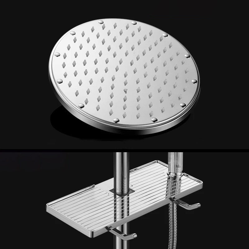 Skorter | Contemporary Style Shower Head Bathroom Fixed Shower Head with Round and Square Shape