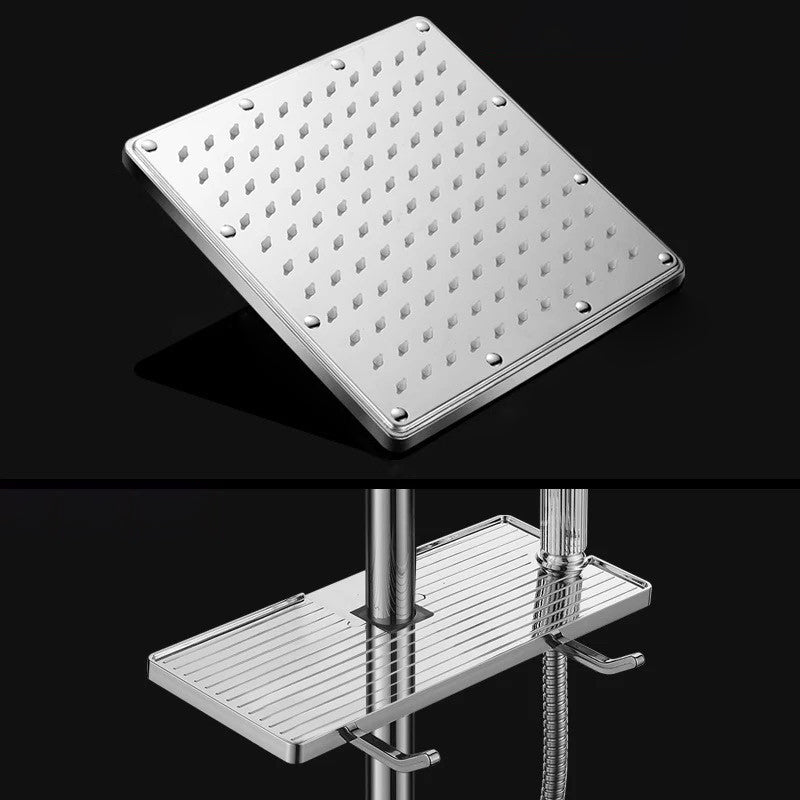 Skorter | Contemporary Style Shower Head Bathroom Fixed Shower Head with Round and Square Shape