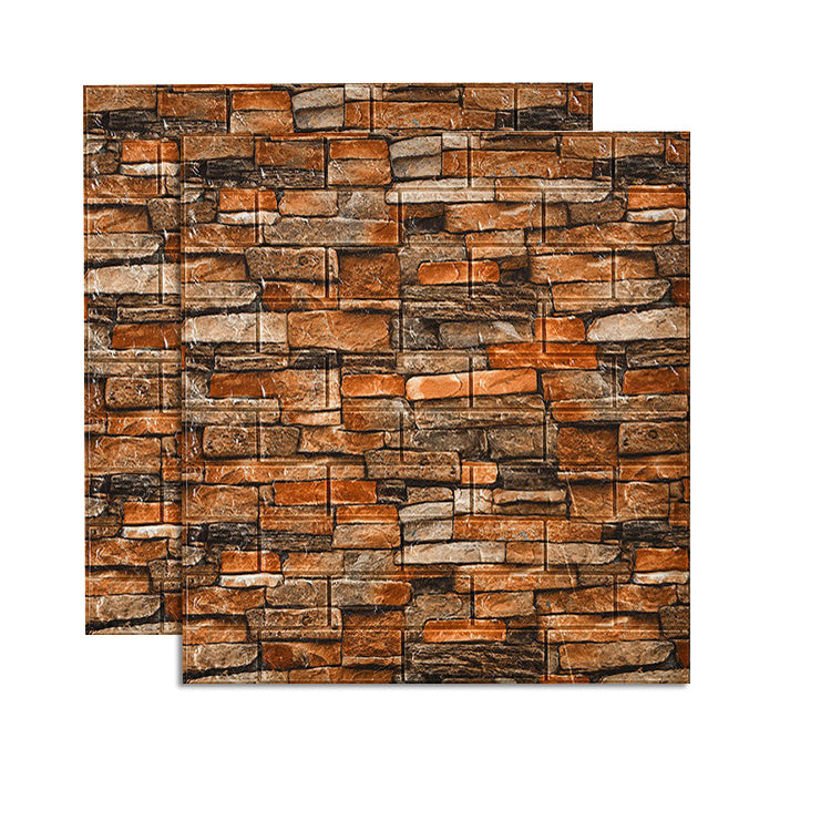 Skorter | Country House Wall Shelf 3D Brick Living Room Wall Panel Set of 2